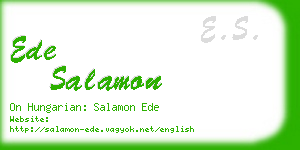ede salamon business card